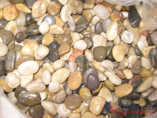 Multicolour pebble stone